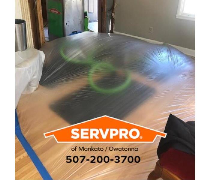Rescue Mats are Applied to hardwood Flooring